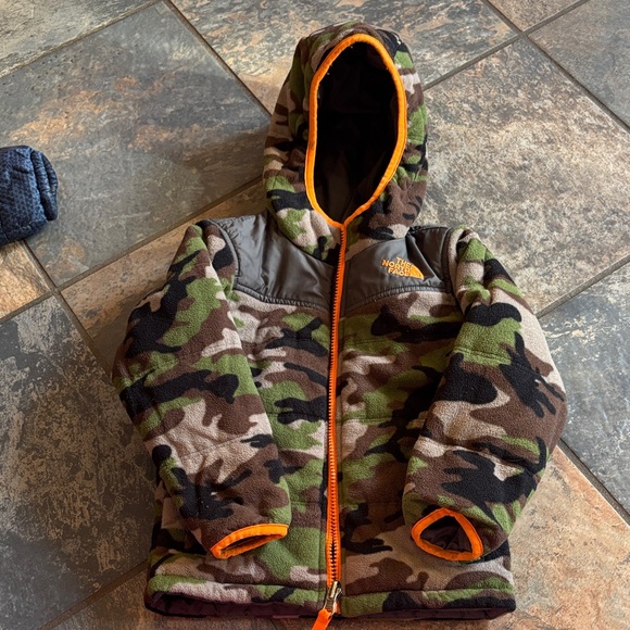 The North Face Other - The North Face Camouflage Jacket with Orange Accents-reversible